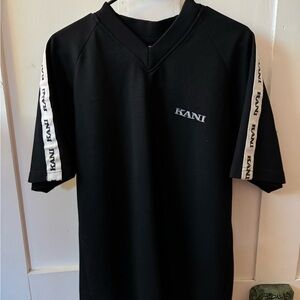 Vintage Karl Kani Black Tee With White Detail Size L